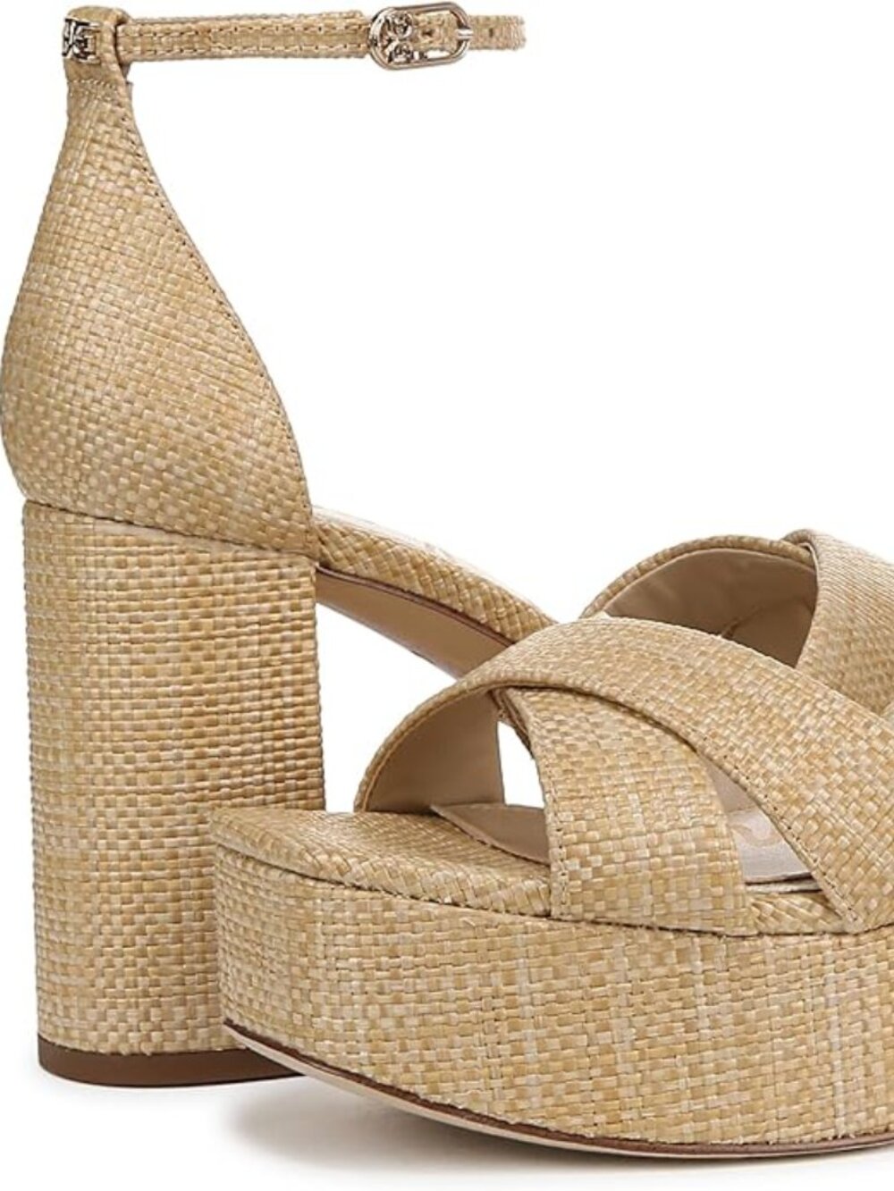 NEW IN BOX Sam Edelman Jullian raffia platform heeled sandal sz 9